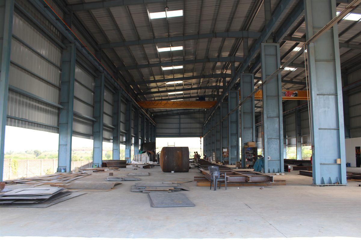 Current assembly floor at the Bhandgaon works