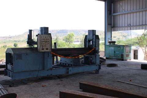 Plate rolling equipment inside the current works