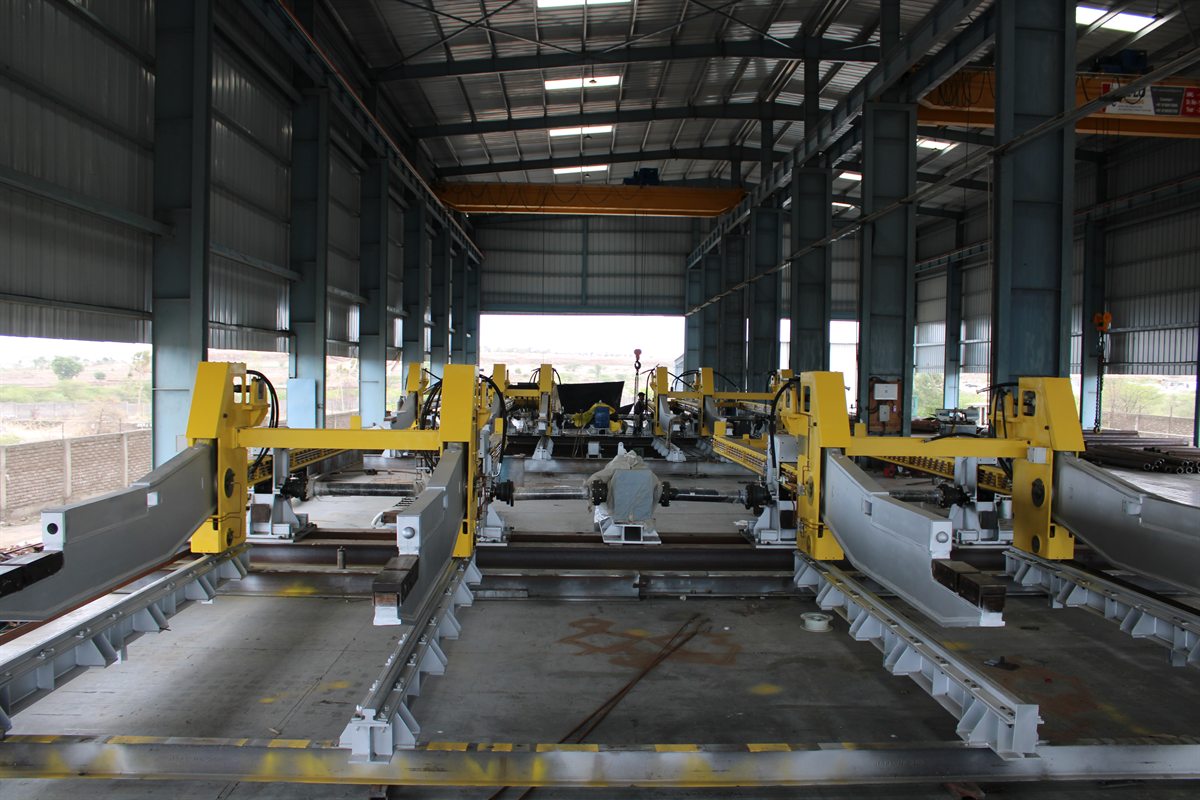 Fabricated charging-machine assemblies inside the current works
