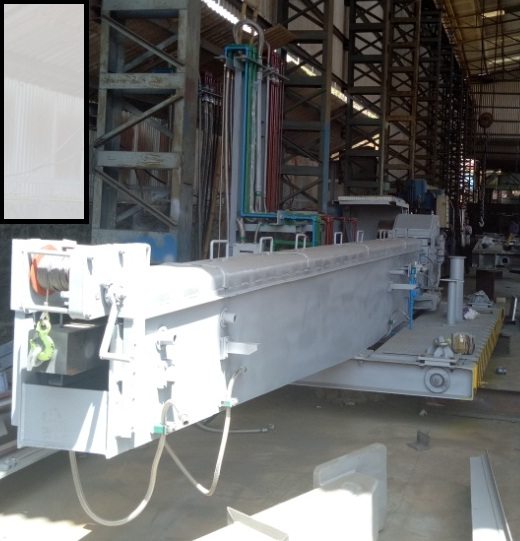 Peelbar assembly under fabrication